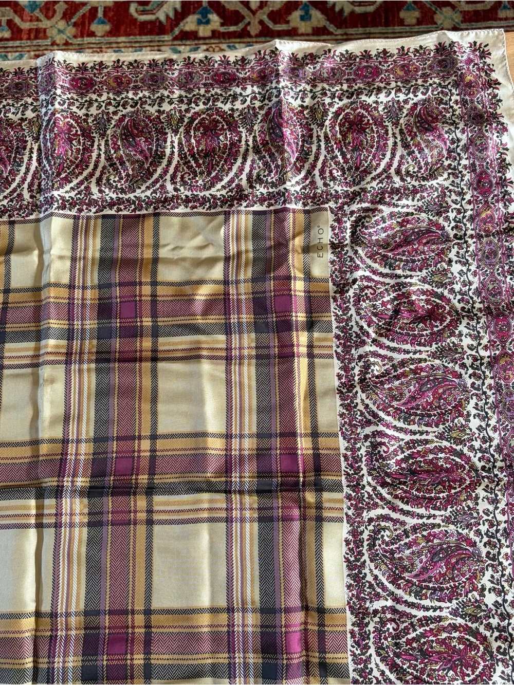 NWOT Echo silk scarf